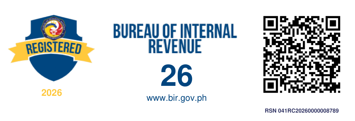 BIR Registration Seal Badge 2026 for Ember POS Computer Software Store, RSN 041RC20260000008789